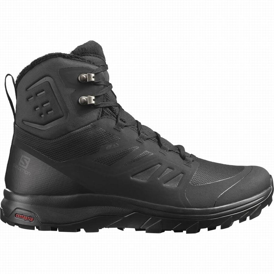 Salomon Outblast Thinsulate™ Climasalomon™ Waterdichte Winterlaarzen Heren Zwart (CVG175OD)